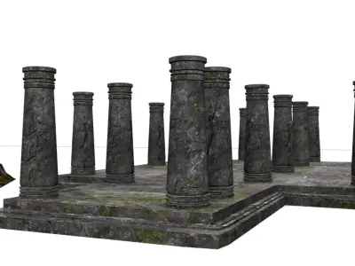 buddha temple collection 3D model