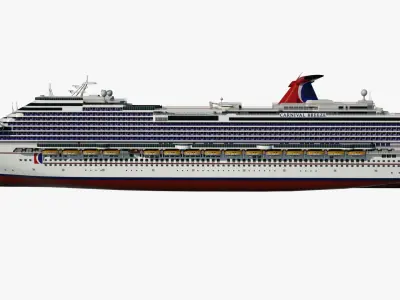 Cruise Ship Carnival Breeze 3D model