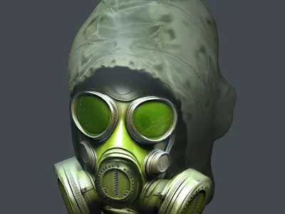 Helmet 3d model military combat Military Low-poly Low-poly 3D model 36