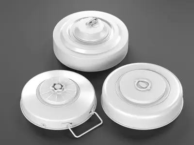 High-Poly Anti-Tank Mine Collection 3D Model Pack