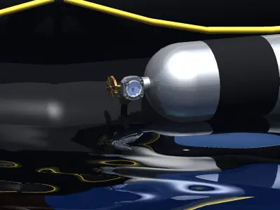 Rescue liferaft 3D model