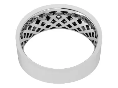 Diamond Ring With Triangular Part 4418 3D print model