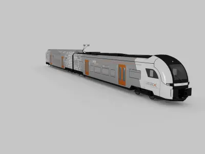 Siemens Desiro RRX Electric Train 3D Model Low-poly 3D model