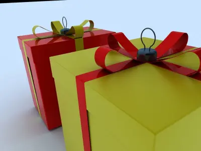 Gift box 1 3D model