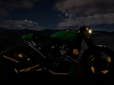 Ratrod Motorcycle  3D model