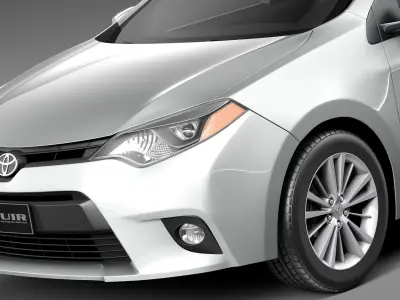Toyota Corolla LE 2014 USA 3D model purchase