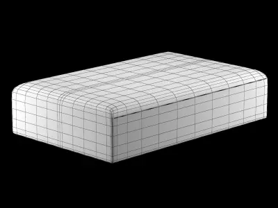 MARISOL SEAGRASS RECTANGULAR COFFEE OTTOMAN 3D model