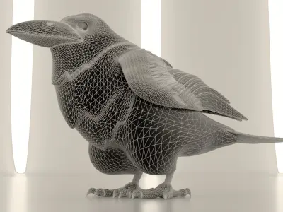 Bird Crow 3D model