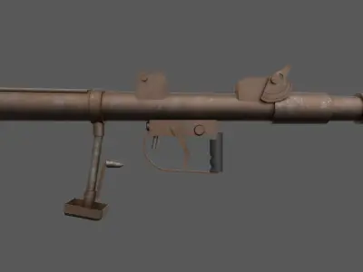 PIAT - British WW2 Weapon Low-poly 3D model