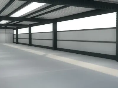 Warehouse Interior 3D model purchase