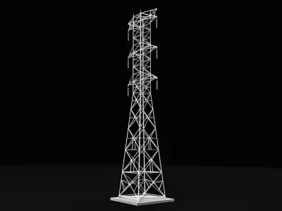Transmission Tower Power Tower 3D model