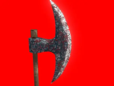 Grand Axe Low-poly 3D model