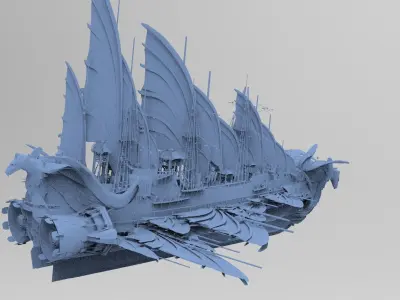 Eagle Fang Grand master Ship 3D model