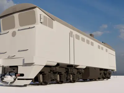 2TE10M diesel locomotive Free 3D model
