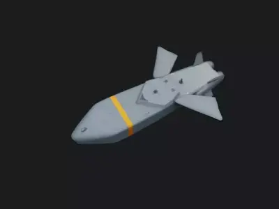 Aerospace Missile Style Training  Dummy Model 3D model