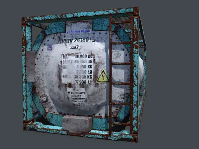 liquid container Low-poly 3D model purchase