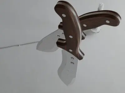 Hunting Knife 3D model 3