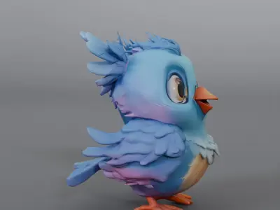 bird statue 3D model