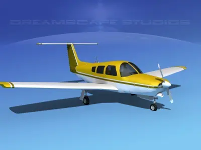 Piper Turbo Arrow III 3D model 9