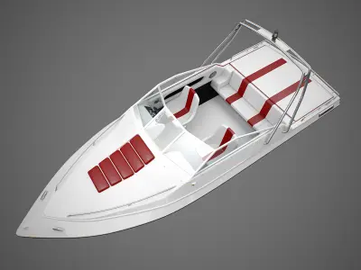 Generic Motorboat 3D model