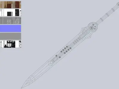 Steampunk blade collection 3D Model Pack