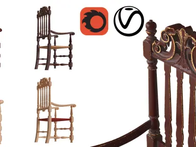 Old Chair 3D model purchase