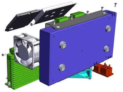 Positioning equipment control box 3D model