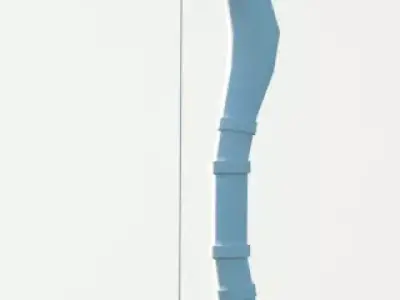 Bow and arrow wooden bow elven bow Low-poly 3D model