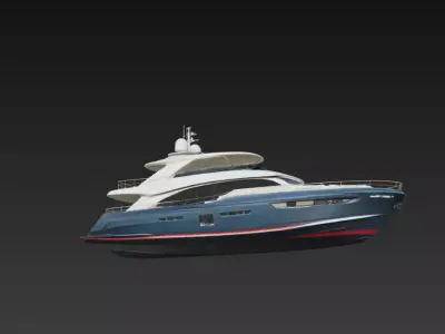 Modern Luxury Motor Yacht 3D print model
