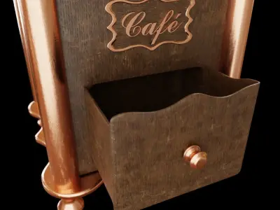 Retro Coffee Grinder 3D model