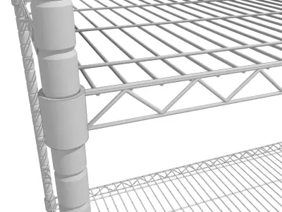 Steel Storage Rack 3D model
