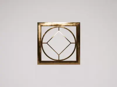 Bronze Wall Decoration 02 Free low-poly 3D model