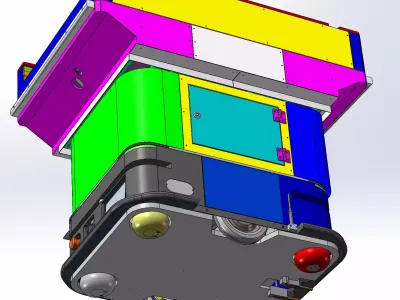 AGV line transfer vehicle 3D model