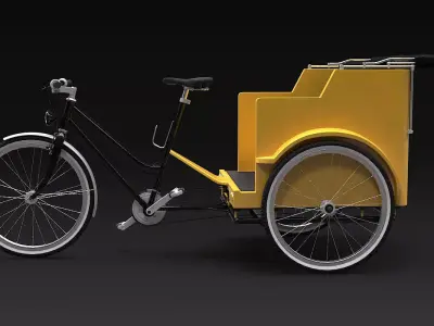 Pedicab 3D model
