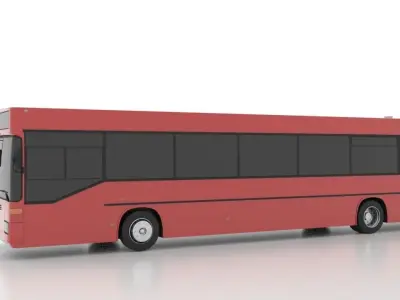 Mercedes-Benz O405GN Low Low-poly 3D model