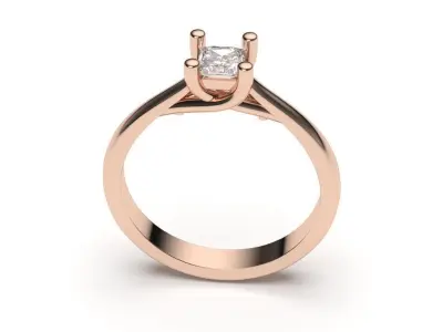 solitaire with ring sizes  8 part S57 3D print model