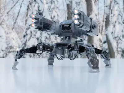Spider robot 3D model