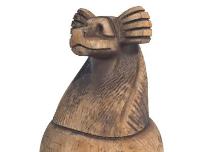 Egyptian jar 9 Low-poly 3D model