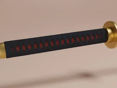 Katana samurai sword Free 3D model order