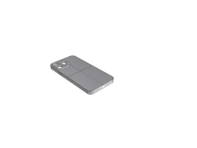 ios 13 pro max telefon kilifi Low-poly 3D model