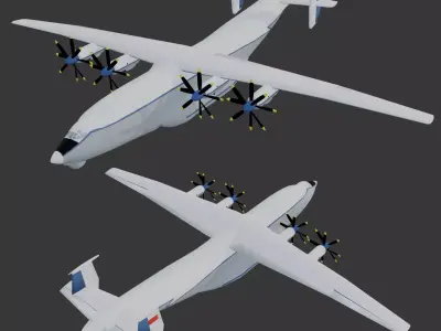 Ansaldo Italian Biplane Free 3D model