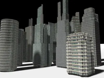 Skyscraper Cityscape2 3D model