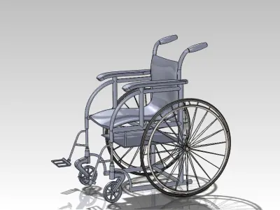 Wheel chair 2 Free 3D model