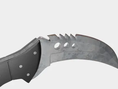 Talon Knife Game-Ready 3D Model Counter-Strike Inspired Low-poly 3D model