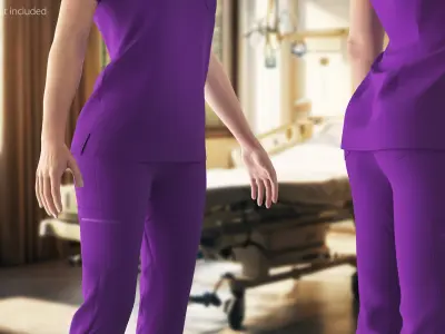  FIGS Zamora Jogger Scrub Pants Purple 