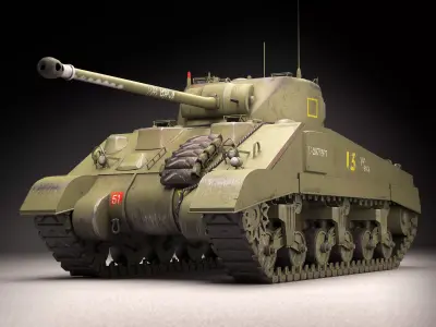 Sherman Firefly  3D model