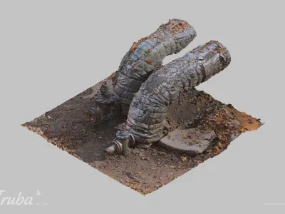 Truba A Pipe Scan 3D model