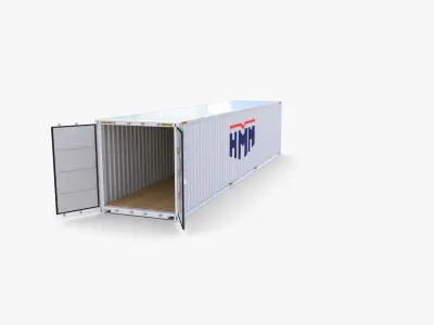 40ft Shipping Container HMM v1 3D model