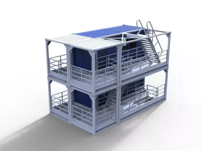 accommodation container 3D print model