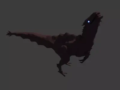 Dinosaur Dragon Monster Low-poly 3D model